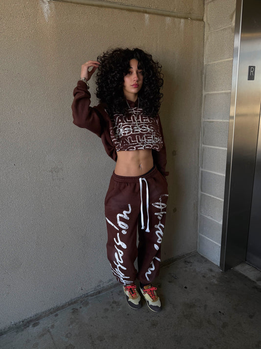 STATEMENT sweatsuit “Mocha Brown”