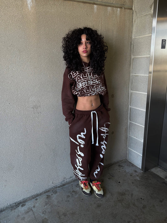 STATEMENT sweatsuit “Mocha Brown”