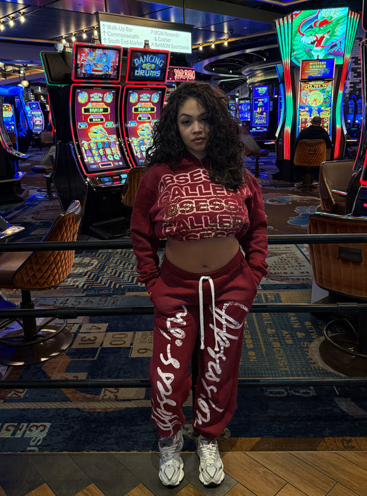 STATEMENT sweatsuit “burgundy”