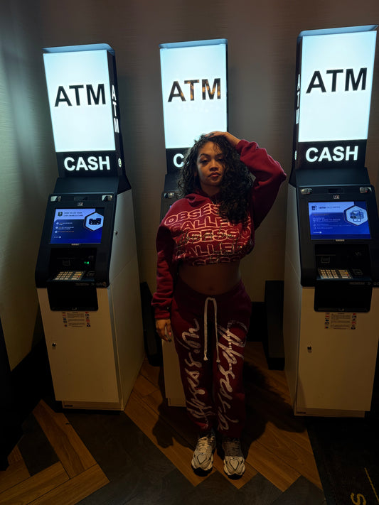 STATEMENT sweatsuit “burgundy”
