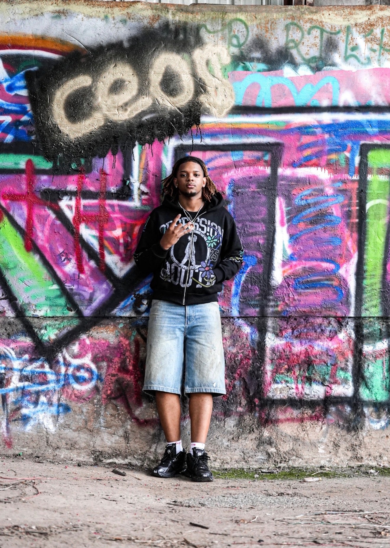 Black Obsess!on Zip-Up