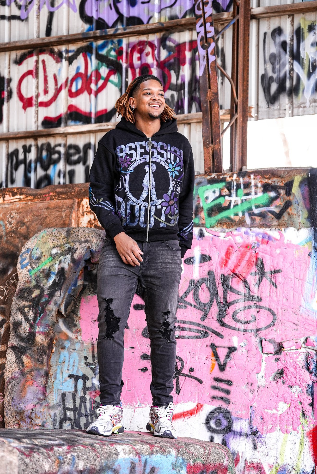 Black Obsess!on Zip-Up