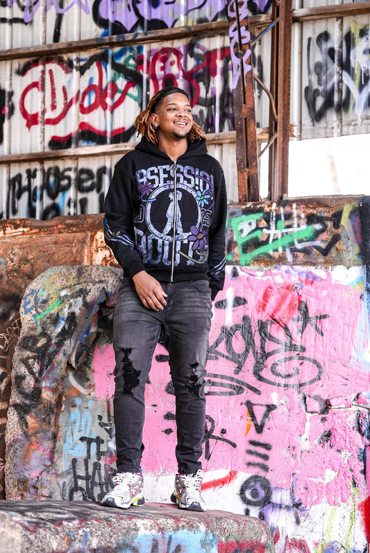 Black Obsess!on Zip-Up